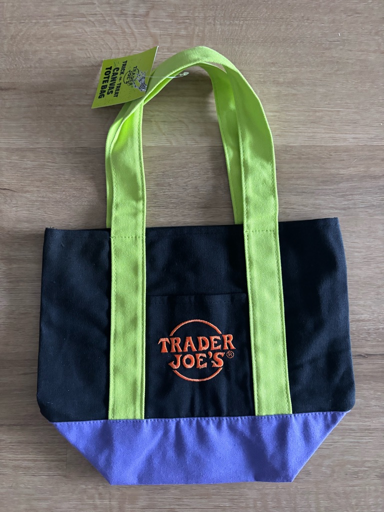 Nwt Limited Edition 2025 Trick Or Treat Trader Joe’s Mini Canvas Tote Bag